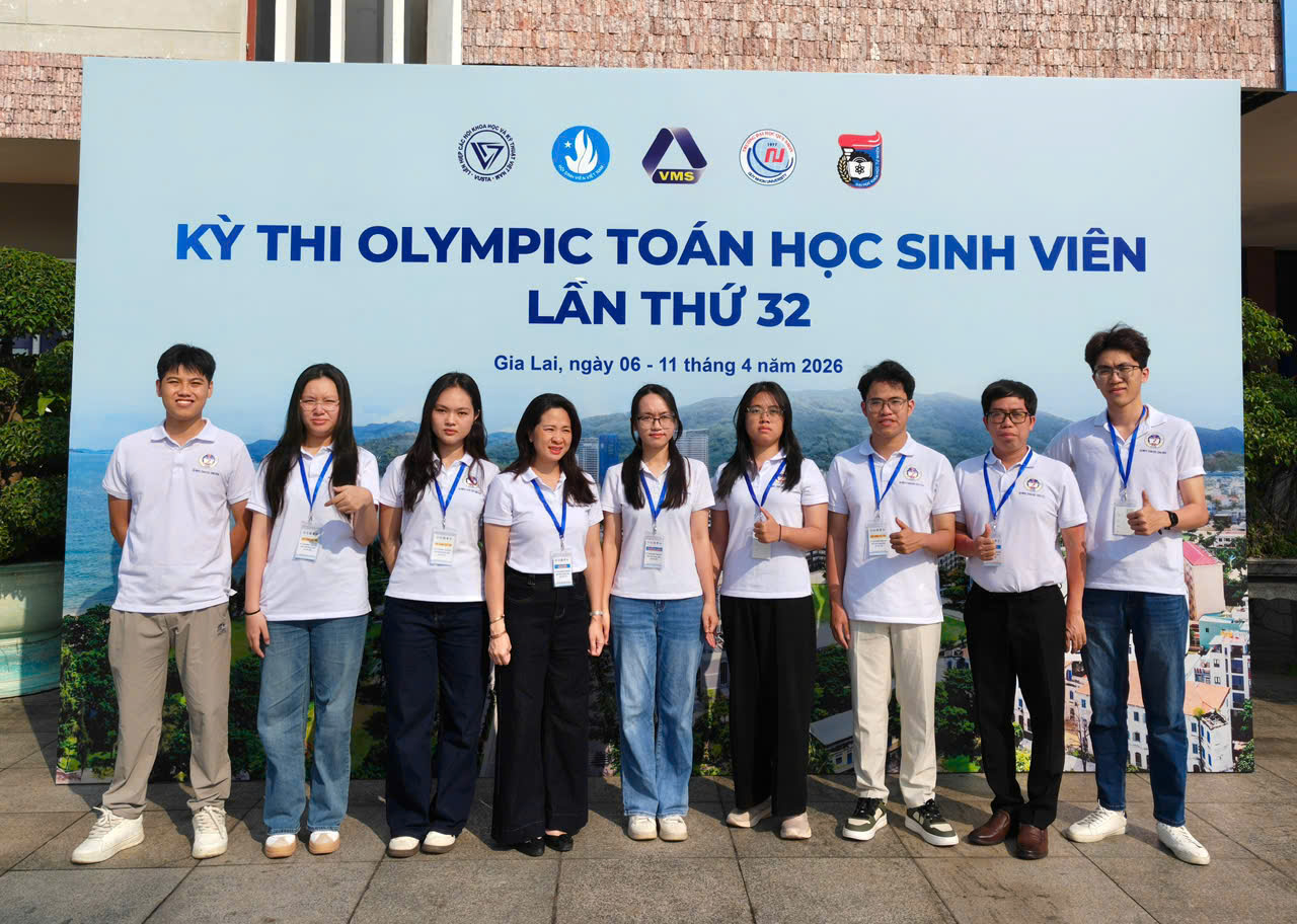Đội tuyển Olympic Toán học sinh viên NEU ghi dấu ấn tại Kỳ thi Olympic Toán học sinh viên năm 2026